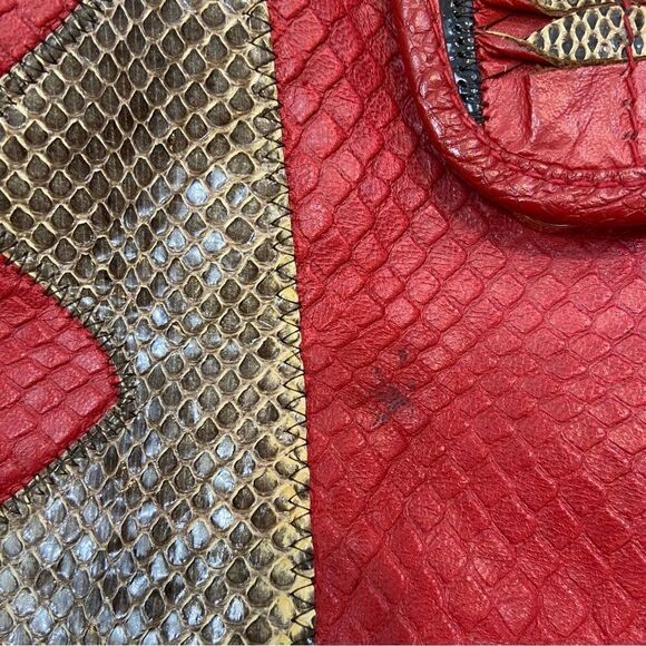 RARE‎ Vintage San Marco Brand Genuine Leather Large Handbag - Picture 14 of 15